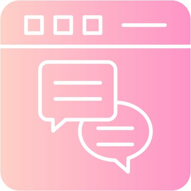 konuşma kabarcığı vektör çizimi