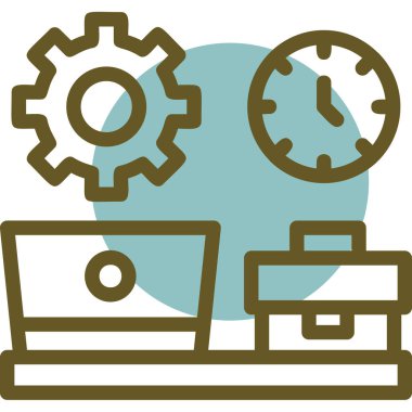 Dişliler. Web simgesi basit illüstrasyon