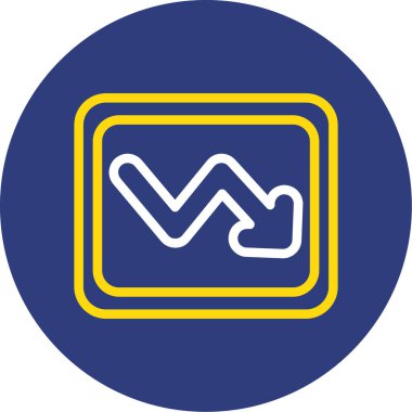 Yol işaretinin vektör illüstrasyonu