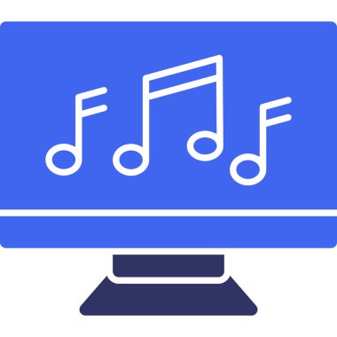 müzik simgesi, vektör illüstrasyon tasarımı