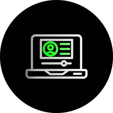 vektör dizüstü simgesi illüstrasyonu