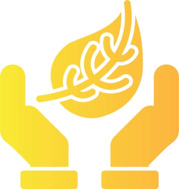 Bir bitki simgesinin vektör illüstrasyonu