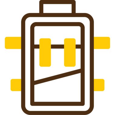 pil simgesi. Web için basit pil vektör simgeleri çizimi