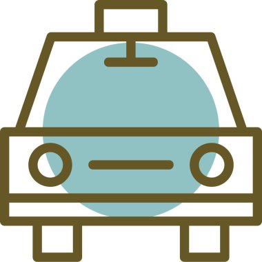 - Araba. Web simgesi basit illüstrasyon