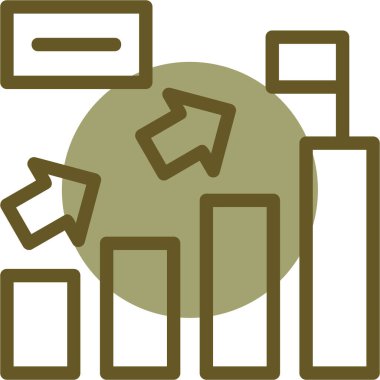 iş grafiği vektör illüstrasyonu