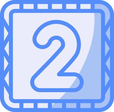 Tek bir çizgi film simgesinin vektör illüstrasyonu