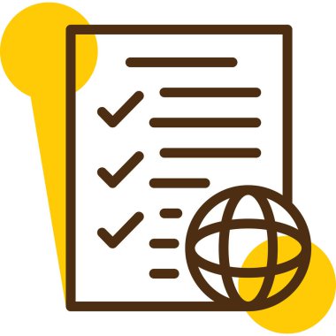 Belge. Web simgesi basit illüstrasyon