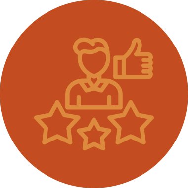 reyting ikonu. Basit resimleme