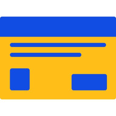 Kredi Kartı. Basit tasarım düz resimleme