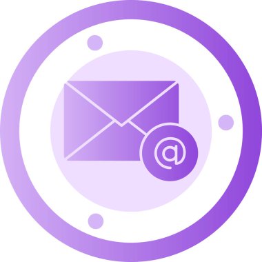 Mektup. Web simgesi basit illüstrasyon