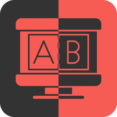 Modern b 'nin vektör illüstrasyonunda kitabın eksik simgesi