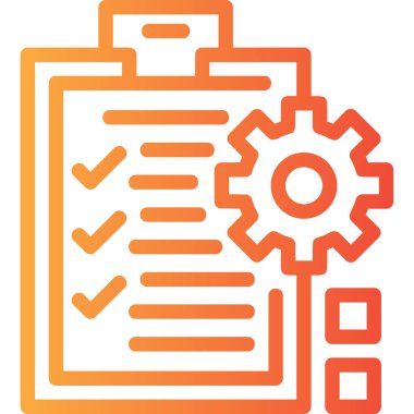 Kontrol listesi web simgesi basit tasarımı