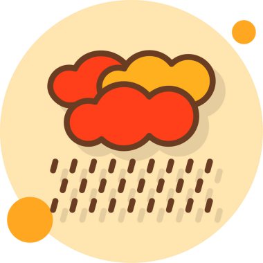 Hava durumu. Web simgesi basit illüstrasyon