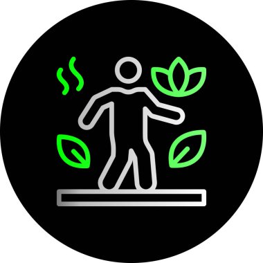 eko simge vektör illüstrasyonu