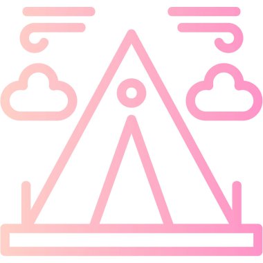 Modern yapı simgesinin vektör illüstrasyonu