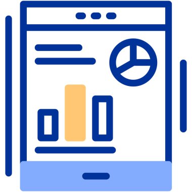 Çizelge. Web simgesi basit illüstrasyon