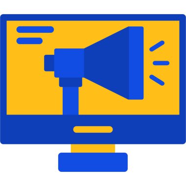 Megafon. Basit tasarım düz resimleme