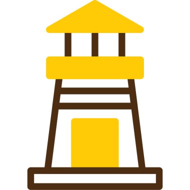 filedoutline biçiminde mimari yapı simgesi oluşturma