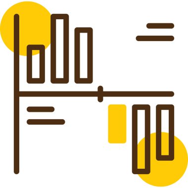 çubuk grafik simgesi dış hat biçiminde