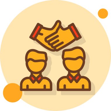 Takım çalışması. Basit illüstrasyon