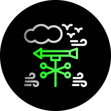 Bulut simgesinin vektör illüstrasyonu