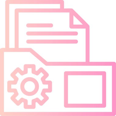 Dosya. Web simgesi basit illüstrasyon