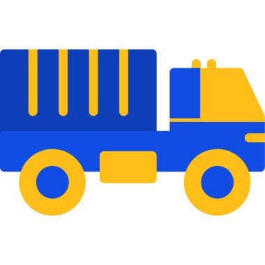 kamyon vektör simgesi modern basit illüstrasyon