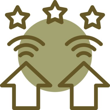 yıldız simgesi, vektör çizimi