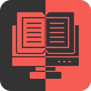 kitap simgesi, vektör illüstrasyonu