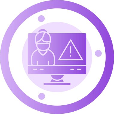 Bir insanın modern simgesinin vektör çizimi