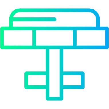 Yol simgesi, vektör illüstrasyonu