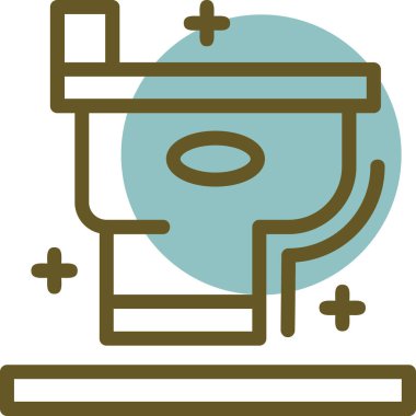 Bir kahve makinesi simgesinin vektör çizimi