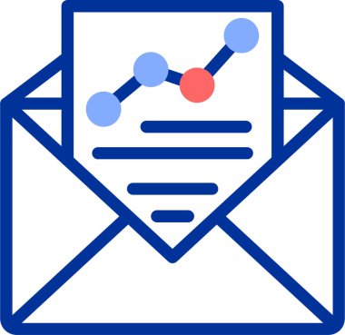 E-posta. Web simgesi basit illüstrasyon