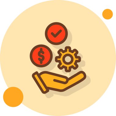 Yatırım simgesi vektör illüstrasyonu