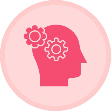 Beyin simgesinin vektör illüstrasyonu