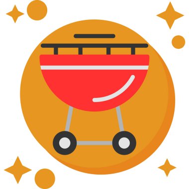 Bebek arabası mı? Web simgesi basit illüstrasyon