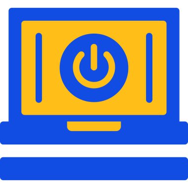 Bilgisayar. Web simgesi basit illüstrasyon