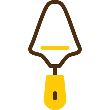 Çizgi film sarı küreğin vektör çizimi