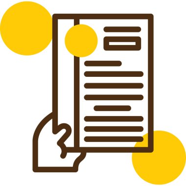 Belge. Web simgesi basit tasarım