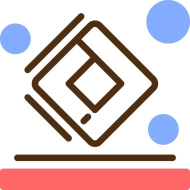 Modern bir simgenin vektör illüstrasyonu