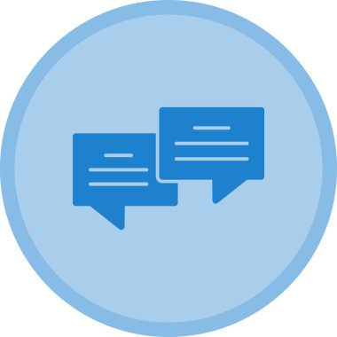 Sohbet simgesi vektör illüstrasyonu