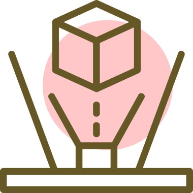 Bir ampul simgesinin vektör illüstrasyonu