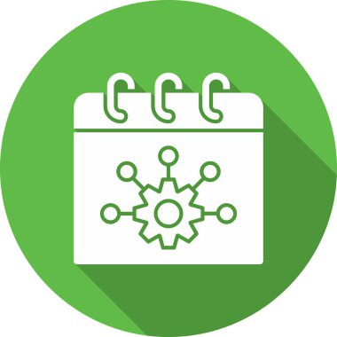 Modern dişli simgesinin vektör illüstrasyonu