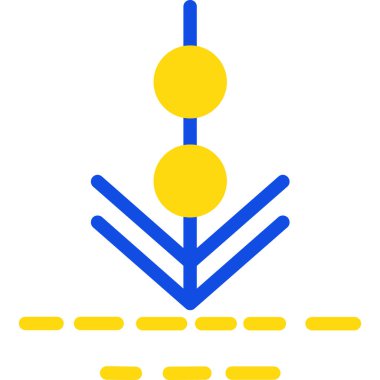 Bir ağaç simgesinin vektör illüstrasyonu