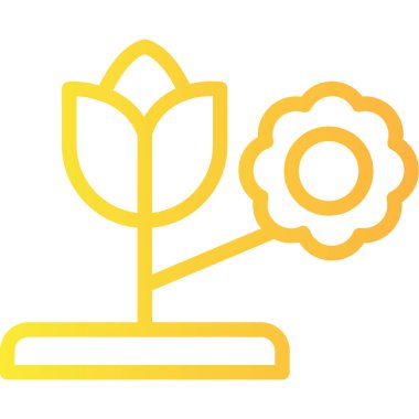 çiçek simgesi vektör illüstrasyonu