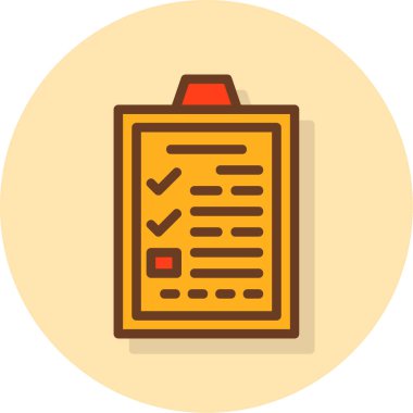 Belge. Web simgesi basit illüstrasyon