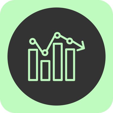 Soyut arkaplanda izole edilmiş bar çizelgesi simgesi
