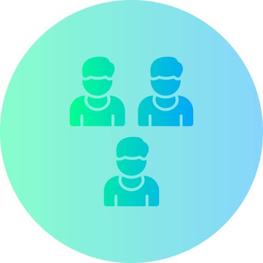 Takım. Web simgesi basit illüstrasyon