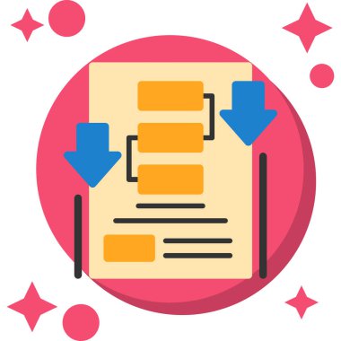 belge simgesi. vektör illüstrasyonu