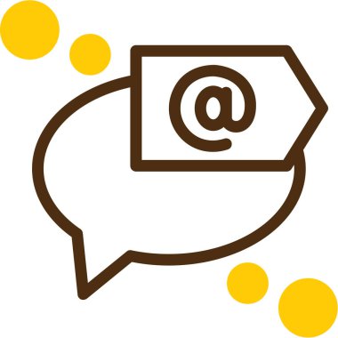 Mesaj simgesi. vektör tasarımı